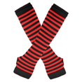 thumbnail image 1 of Resicozy Knit Long Arm Warmers for Women Fingerless Gloves Soft Glove with a Hole in The Thumb Fall Winter Cold Accessories Red, 1 of 3