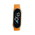 thumbnail image 1 of Resicozy LED Digital Display Screen Watches for Women Men Unisex Watches Set Orange, 1 of 3