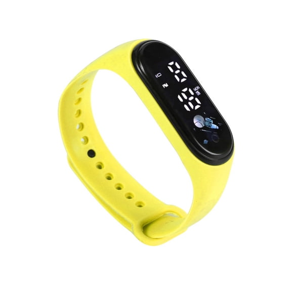 Resicozy Training Watch for Women and Men 2026 Casual Trendy Vibrating Alarm Wristband Reminder Watch Yellow#1
