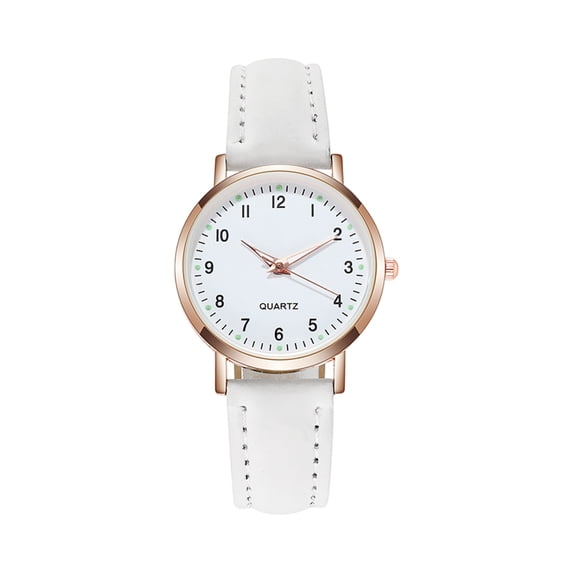 Resicozy Ladies Watches Leather Strap Wrist Watches Dial Arabic Numerals Watch with Leather Strap A One Size
