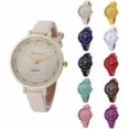 thumbnail image 1 of Resicozy Ladies Watches Quartz Watch Wrist Watches Easy Reader Round Watch with Leather Strap 2026 Pink, 1 of 4