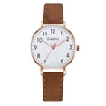thumbnail image 1 of Resicozy Ladies Watches Quartz Waterproof Watch for Women Casual Roman Numeral Wrist Watches Easy Reader Watch with Leather Strap CO, 1 of 1