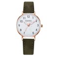 thumbnail image 1 of Resicozy Ladies Watches Quartz Waterproof Watch for Women Casual Roman Numeral Wrist Watches Easy Reader Watch with Leather Strap GN, 1 of 1