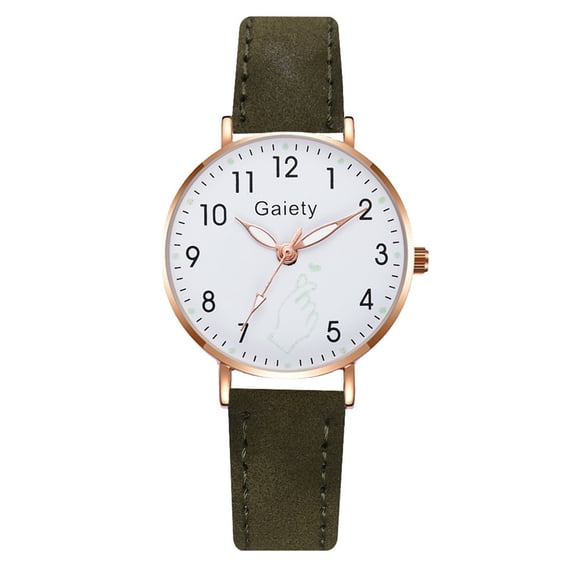 Resicozy Ladies Watches Quartz Waterproof Watch for Women Casual Roman Numeral Wrist Watches Easy Reader Watch with Leather Strap GN