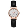 thumbnail image 1 of Resicozy Ladies Watches Quartz Waterproof Watch for Women Casual Wrist Watches Easy Reader Watch with Leather Strap Black, 1 of 2