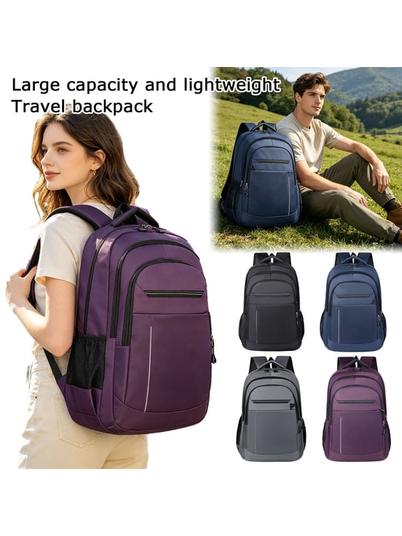 Laptop Backpack 2026 for Travel College Backpack for Women Laptop Bag Fashion Solid Color Work Backpack Gray