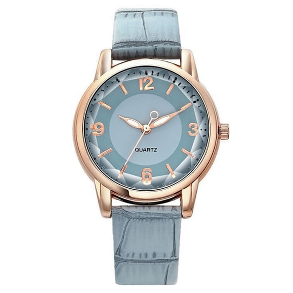 Resicozy Leather Women Watches Ladies Dress Quartz Date Classic Leather Strap Female Wrist Watch Blue
