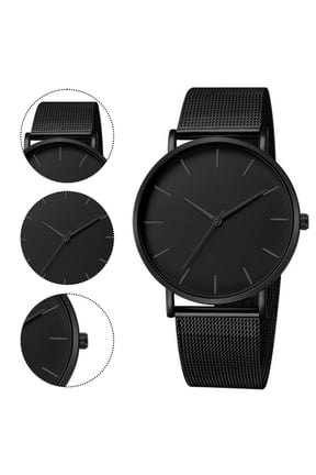 Men Digital Watch Thin Sports Outdoor Screen Large Face Wrist Watch with Round Dial 2026 Black#1