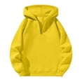 thumbnail image 1 of Resicozy Men Quarter Zip Hoodie Lightweight Mens Solid Color Pullover Long Sleeve Drop Shoulder Hooded Sweatshirt Yellow 2XL, 1 of 7