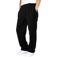 thumbnail image 1 of Resicozy Men Sweatpants With Pockets Baggy Straight Leg Drawstring Waist Joggers Pant Workout Gym Athletic Running Sweat Pants Black XL, 1 of 6