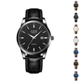 thumbnail image 1 of Resicozy Men Watches Quartz Waterproof Watch for Men Casual Wrist Watches with Leather Strap, 1 of 3
