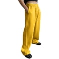 thumbnail image 1 of Resicozy Men's Baggy Sweatpants Casual Fashion Wide Leg Lounge Sweat Pants with Pockets 2026 Yellow S, 1 of 9