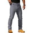 thumbnail image 1 of Resicozy Men's Work Pants 2026 Casual Trendy Cargo Pants Outdoor Hiking Solid Color Straight Leg Trousers with Pockets Gray S, 1 of 8