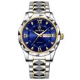 thumbnail image 1 of Resicozy Men's Wrist Watches Elegant Stainless Steel Strap Round Dial Quartz Watch with Day Date, 1 of 2