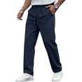 thumbnail image 1 of Resicozy Mens Baggy Sweatpants Loose Fit Cotton Casual Comfy Stretch Wide Leg Sweat Pants with Pockets Navy 3XL, 1 of 5