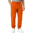 thumbnail image 1 of Resicozy Mens Jogger Sweatpants Wide Leg Cuffed Straight Pant Drawstring Elastic Waist Fleece Athletic Sweatpants with Pockets Orange 2XL, 1 of 9