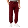 thumbnail image 1 of Resicozy Mens Jogger Sweatpants Wide Leg Cuffed Straight Pant Drawstring Elastic Waist Fleece Athletic Sweatpants with Pockets Wine XL, 1 of 9