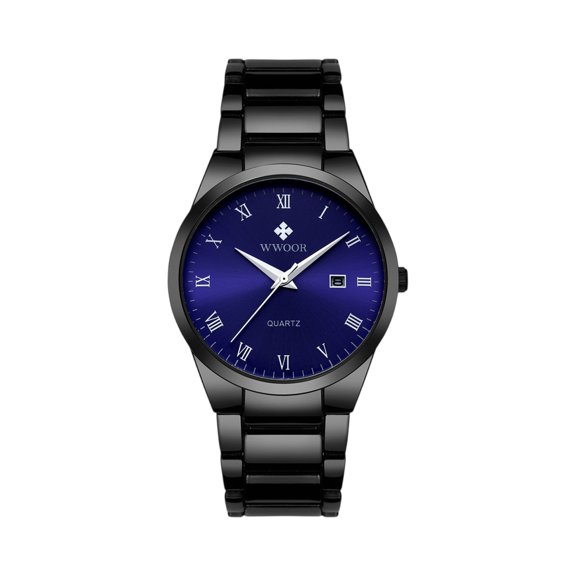 Resicozy Mens Watches Men’s Quartz Watch Stainless with Date Window for Business Work Sport Casual Elegant Gifts Purple