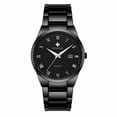 thumbnail image 1 of Resicozy Mens Watches Quartz Stainless Dressy Watches Classic Casual Wrist Watch Large Face with Date Black#3, 1 of 3