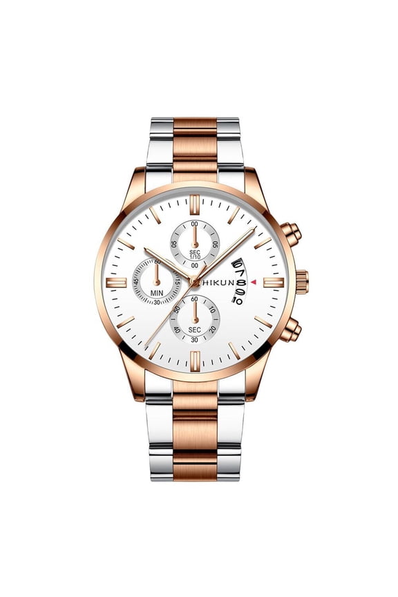 Mens Watches Quartz Watches Classic Numeral Watches for Business Casual Hands Mens Wrist Watches Rose Gold#1