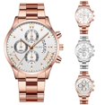 thumbnail image 1 of Resicozy Mens Watches Stainless Watch Round Dial Quartz Chronograph Fashion Business Wristwatch with Date 2026 Pink, 1 of 4