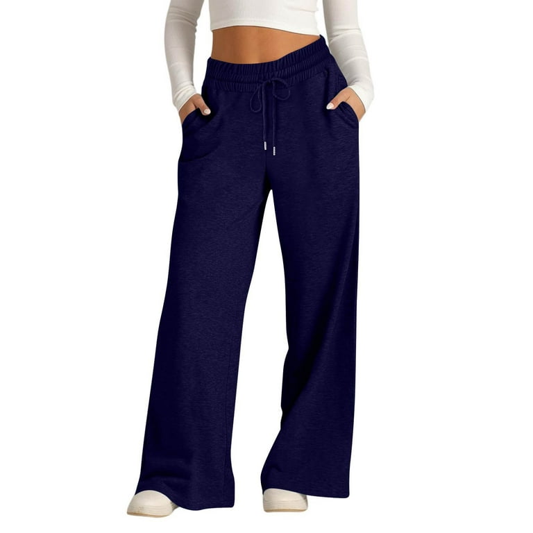Resicozy Oversized Wide Leg Sweatpants Women Elastic Drawstring