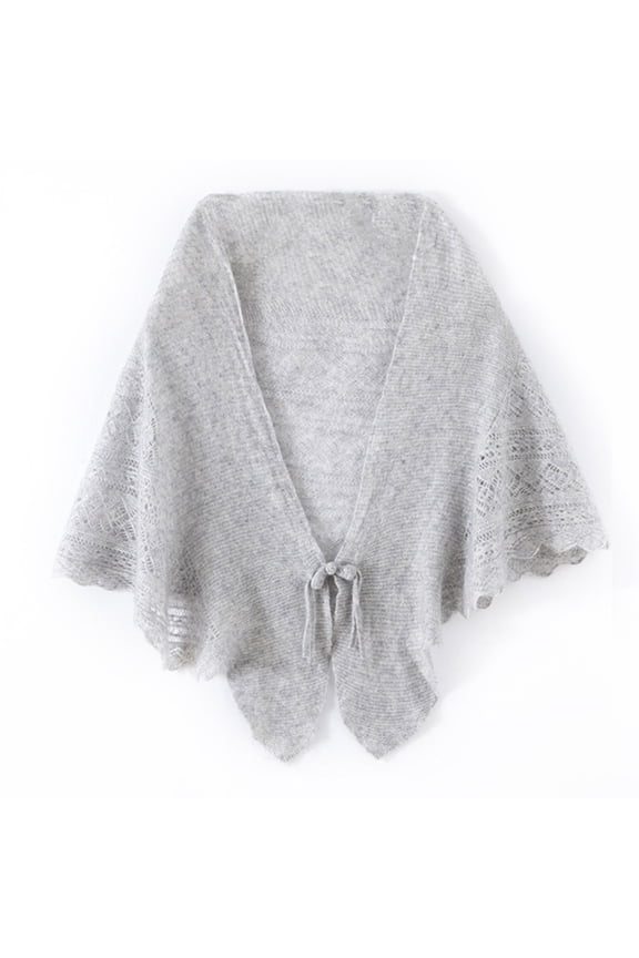 Pashmina Shawl Wrap Women Solid Color Button Shawls Wraps Cardigan Cape Shoulder Top Sweater Shawl Light Gray 23 In