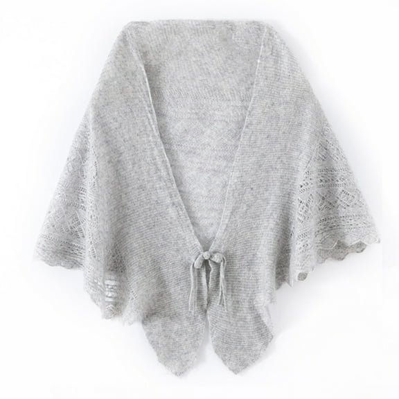Resicozy Pashmina Shawl Wraps Women Solid Color Button Shawls Wraps Cardigan Cape Shoulder Top Sweater Shawls Light Gray 23 In