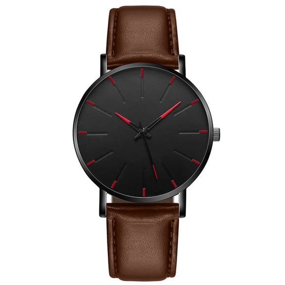 Resicozy Quartz Watches Mens 2026 with Leather Strap and Round Dial for Casual Work Travel N