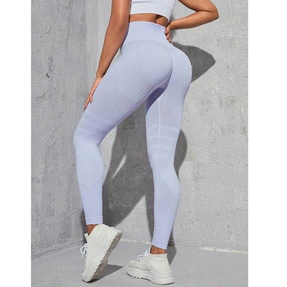 Resicozy Resistance Band Leggings for Women High Waist Leggings Gym Workout Solid Color Yoga Pants 2025 Light Purple S