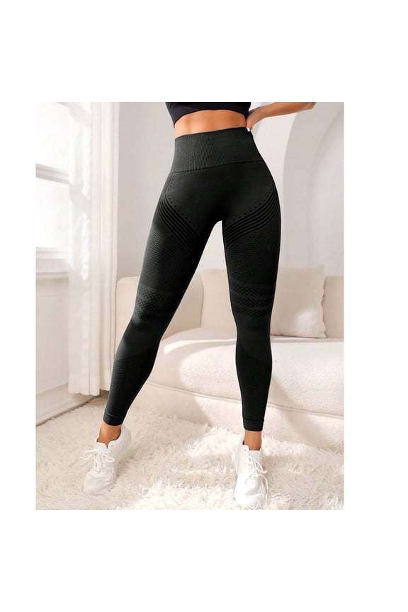 Resistance Band Leggings for Women Solid Leggings High Waisted Butt Lifting Training for Gym Workout Yoga Pants Black M