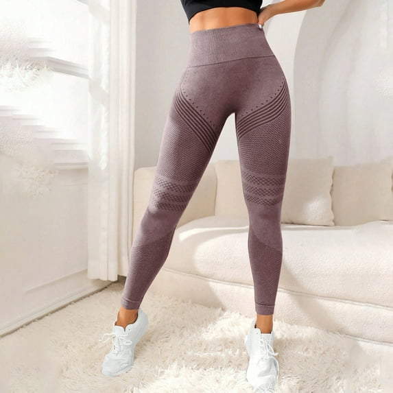 Resicozy Resistance Band Leggings for Women Solid Leggings High Waisted Butt Lifting Training for Gym Workout Yoga Pants Pink S