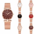 thumbnail image 1 of Resicozy Rose Gold Watch for Women Mesh Strap Fashion CasualQuartz Ladies Watch Brown, 1 of 3