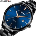 thumbnail image 1 of Resicozy Round Watch for Men Business Quartz Watch Stainless Display Date Casual Classic Watch Black Blue, 1 of 1