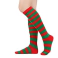 thumbnail image 1 of Resicozy Striped Knee High Socks for Women Knee Socks Tube Socks Athletic Socks Cotton Socks Long Socks Knee High Stockings Dark Green, 1 of 2