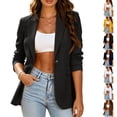 thumbnail image 1 of Resicozy Suit Jacket for Women Business Casual Blazers Office Work Jackets Long Sleeve Open Front Jacket Travel Blazer Gray S, 1 of 10