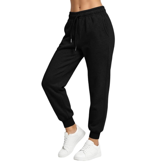 Resicozy SweatPants for Women Baggy Trousers Wide Leg Elastic Waist Athletic Casual Workout Lounge Joggers with Pockets Black 3XL