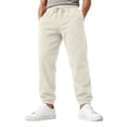thumbnail image 1 of Resicozy Sweatpants for Men Fashion Straight Leg Joggers Wortkout Tapered Casual Sweatpants with Pockets Beige 2XL, 1 of 9