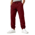 thumbnail image 1 of Resicozy Sweatpants for Men Fashion Straight Leg Joggers Wortkout Tapered Casual Sweatpants with Pockets Wine 2XL, 1 of 9