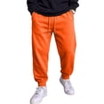 thumbnail image 1 of Resicozy Sweatpants for Men Lightweight Cotton Cuffed Jogger Sweatpant Casual Drawstring Elastic Waist Pant with Pockets Saffron XL, 1 of 8