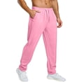 thumbnail image 1 of Resicozy Sweatpants for Men with Pockets Casual Fashion Sweat Pants Baggy Joggers Sweatpants Gym Clothes Workout Pants Pink 2XL, 1 of 6