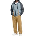 thumbnail image 1 of Resicozy Track Suit for Men Activewear Fall Sweatsuits Sets Athletic 2 Piece Outfit with Hoodies Sweatpant Drawstring Long Sleeve Light Gray XL, 1 of 5