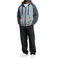 thumbnail image 1 of Resicozy Track Suit for Men Activewear Fall Sweatsuits Sets Athletic 2 Piece Outfit with Hoodies Sweatpants Drawstring Long Sleeve Light Gray L, 1 of 5