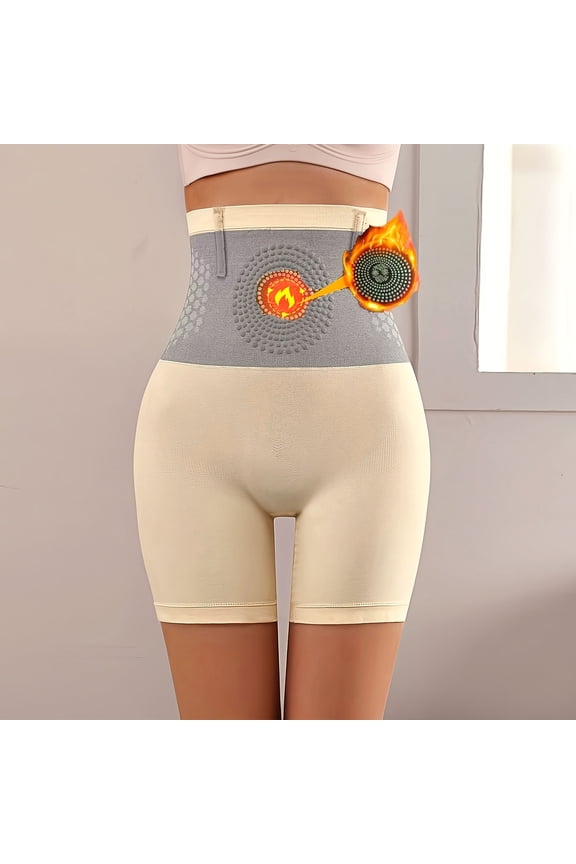 Tummy Control Shapewear Shorts for Women High Waist Slip Shorts Under Dresses Thigh Slimmer Body Shaper Underwear Beige S