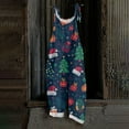 thumbnail image 1 of Resicozy Ugly Christmas Linen Jumpsuits for Women 2025 Plus Size Overall Xmas Print Jumpsuit Rompers Dressy Outfits Pants Light Blue XL, 1 of 4