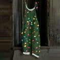 thumbnail image 1 of Resicozy Ugly Christmas Linen Jumpsuits for Women 2025 Plus Size Overalls Xmas Print Jumpsuit Rompers Dressy Outfits Pants Army Green 5XL, 1 of 3