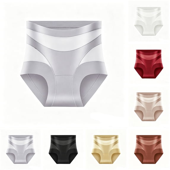 Resicozy Underwear Tummy Control for Women 2026 High-Waist Tummy Control Seamless Shaping Panties Gray XL