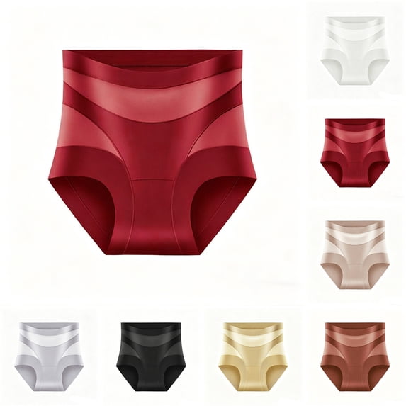 Resicozy Underwear Tummy Control for Women 2026 High-Waist Tummy Control Seamless Shaping Panties Red M