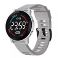 thumbnail image 1 of Resicozy Unisex Round LED Digital Sports Watch Large Display Date Week Lightweight Outdoor Student Daily Wrist Watches Gray One Size, 1 of 6
