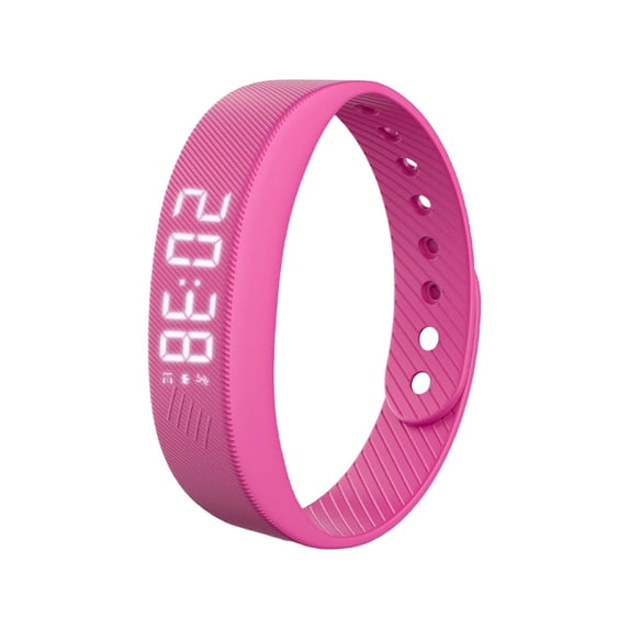 Resicozy Vibrating Alarm Clock Watch Wristband Wrist Bracelet for Heavy Sleepers Bands Wearable Vibration Wake Sleep Digital Static Under Pink